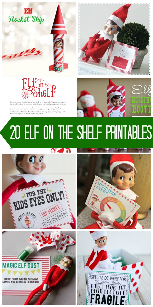 Elf On The Shelf Free Printables