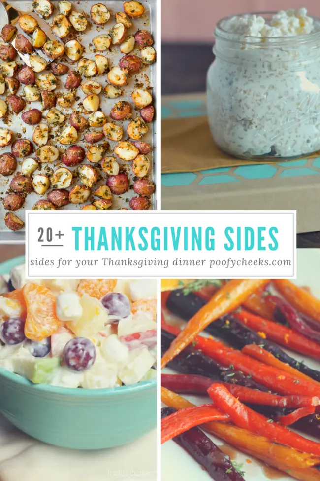 Over 20 Thanksgiving side dish recipes to serve with your Turkey. 