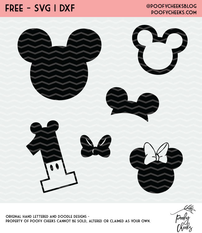 Download Free Disney Inspired Cut Files For Silhouette And Cricut Svg Dxf And Png PSD Mockup Template