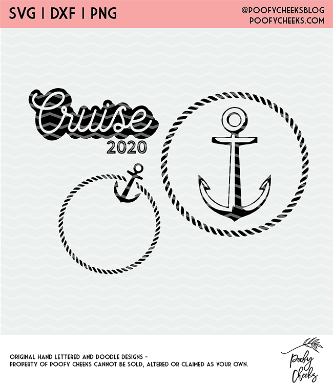 Cruise Cut Files Cricut And Silhouette SVG PNG DXF Poofy Cheeks