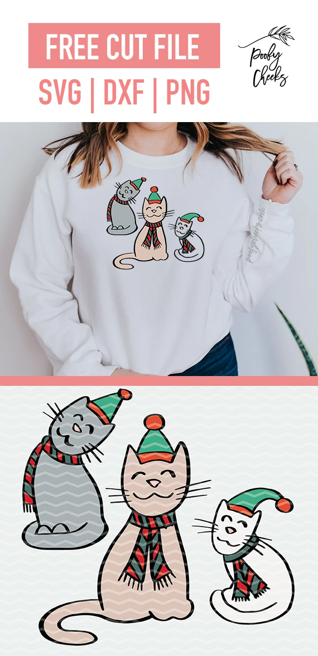 Christmas Cat Cut File