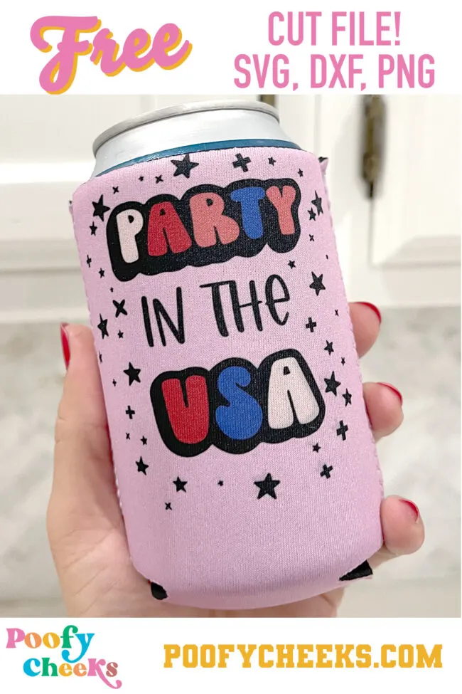 Party in the USA Digital Design SVG, DXF, PNG