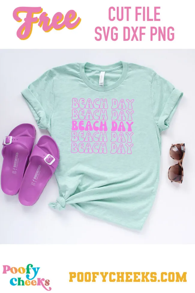 Beach Day Cut File