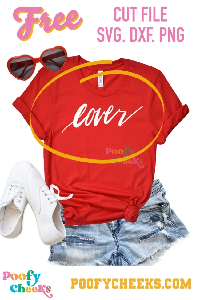 Lover cut file - SVG, DXF, PNG