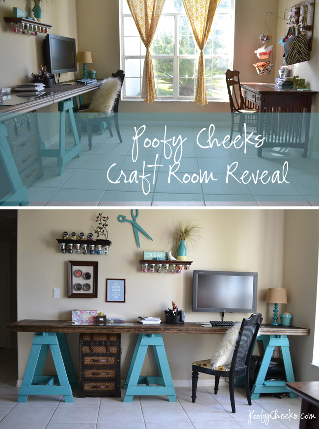 Craft Room Reveal by Poofy Cheeks