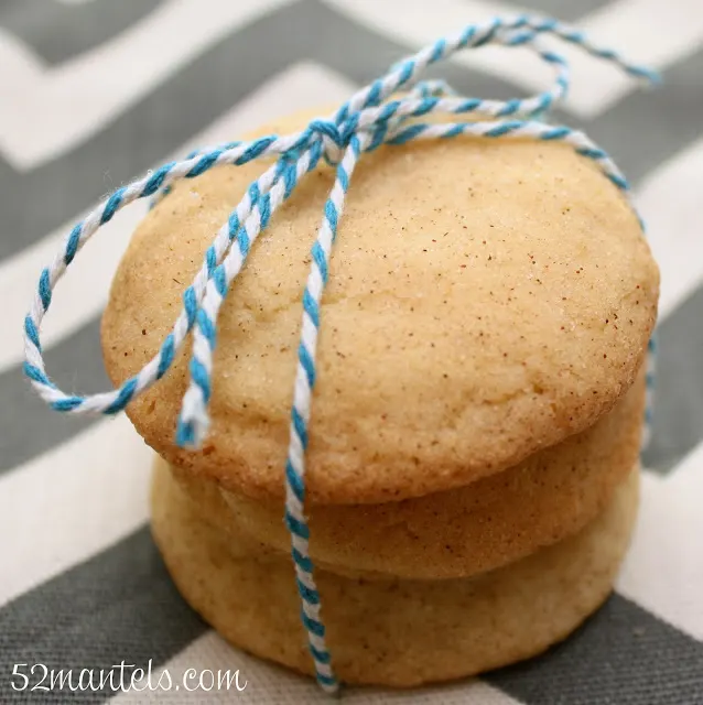 Snickerdoodle Cookie Recipe by 52 Mantels