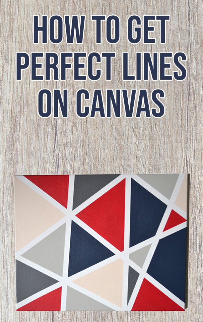 How to Paint Perfect Lines on Canvas