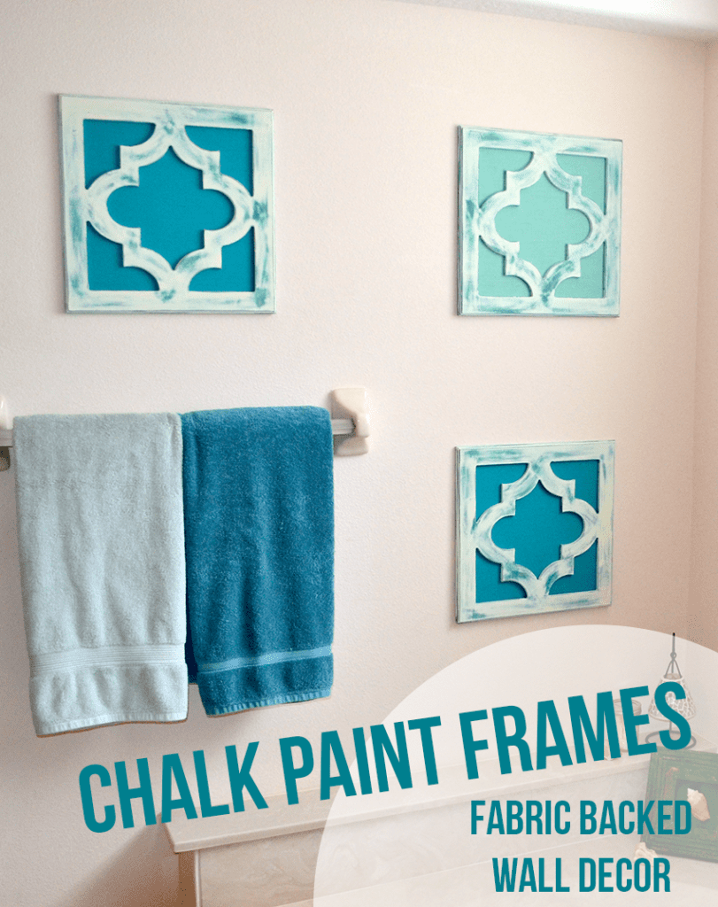 Chalk Paint Fabric Backed Frames #cutitoutalready
