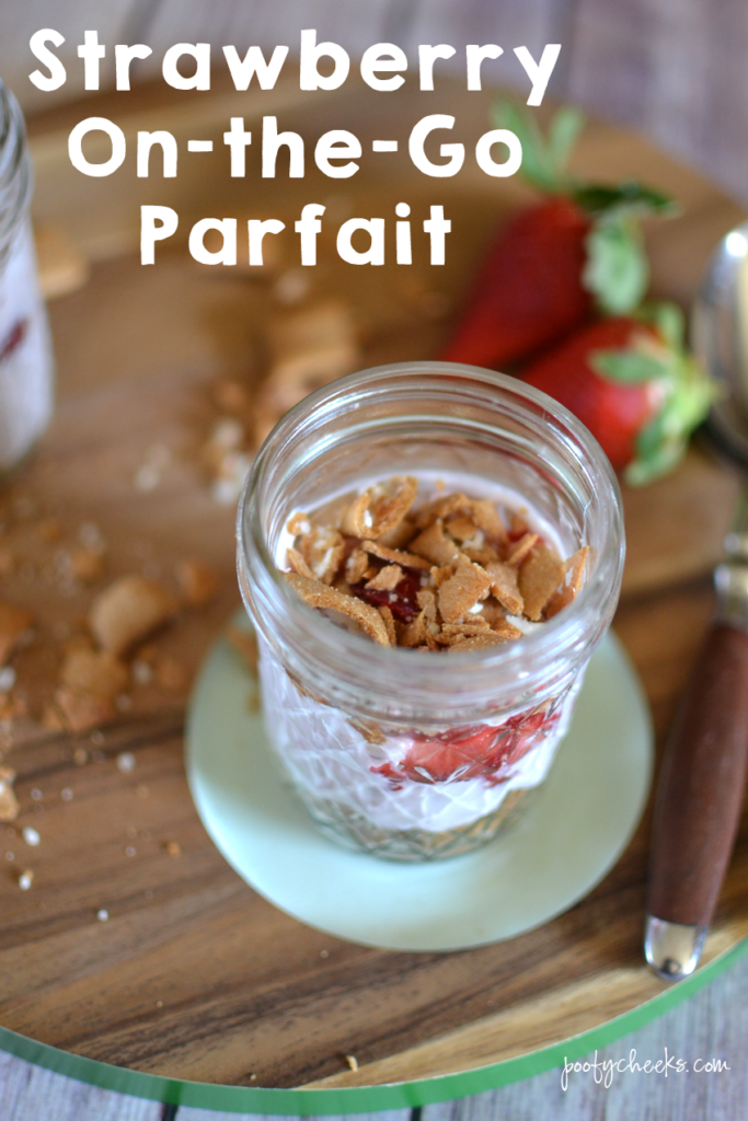 Strawberry On-the-Go Parfait - Kid Approved - Poofy Cheeks