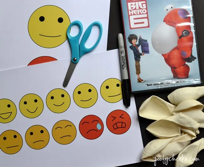 Big Hero 6 Balloon Matching Game - free printables