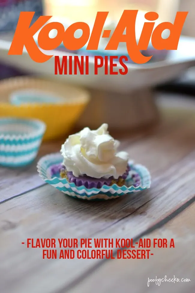 No Bake Kool-Aid Mini Pies Recipe - #PourMoreFun www.poofycheeks.com