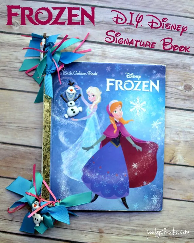 Frozen DIY Disney Autograph Book #DisneySide www.poofycheeks.com