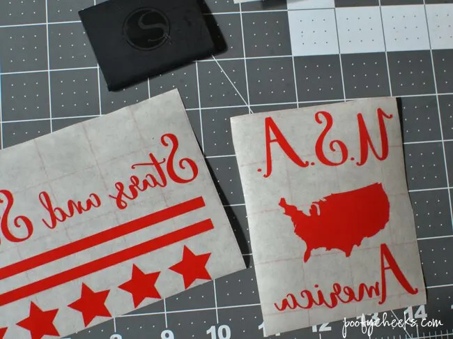 DIY Patriotic Dollar Store Candles + Free Silhouette Cut File