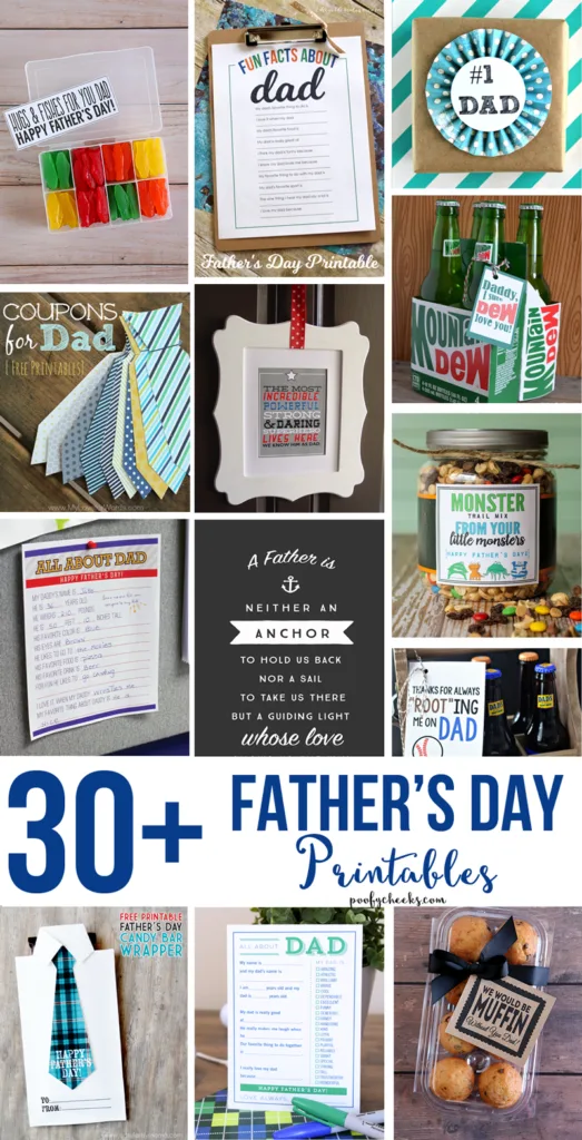 30+ FREE Father's Day Printables
