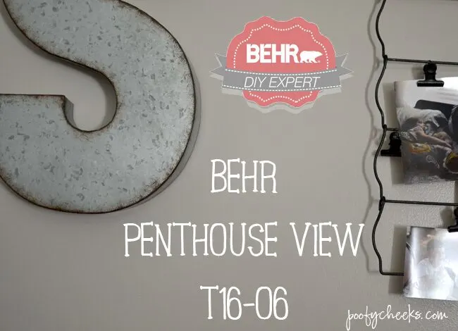 BEHR Penthouse VIew T16-06 // A Greige Color from the 2016 Color Trend