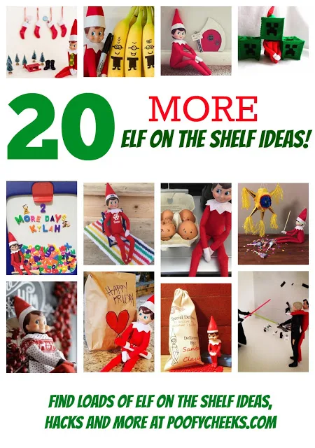 Elf on the Shelf Hacks, Ideas and Mischeif - Poofy Cheeks