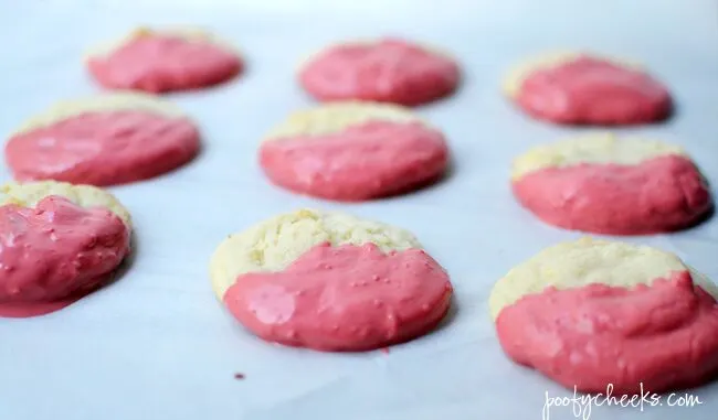 Easy Peppermint Dipped Sugar Cookie Recipe