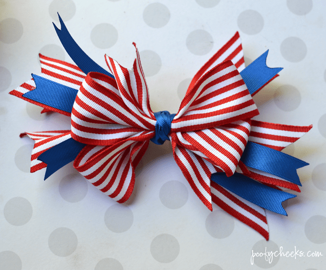 Layered boutique bow. Stop paying high prices and make your own DIY hair bows to match every little outfit.