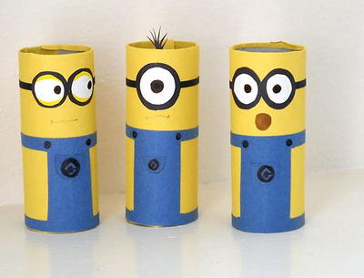 http://www.allfreekidscrafts.com/Recycled-Kids-Crafts/Cardboard-Tube-Minion-Crafts