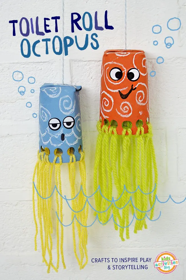 Mermaid Toilet Paper Roll Craft - Easy Crafts For Kids