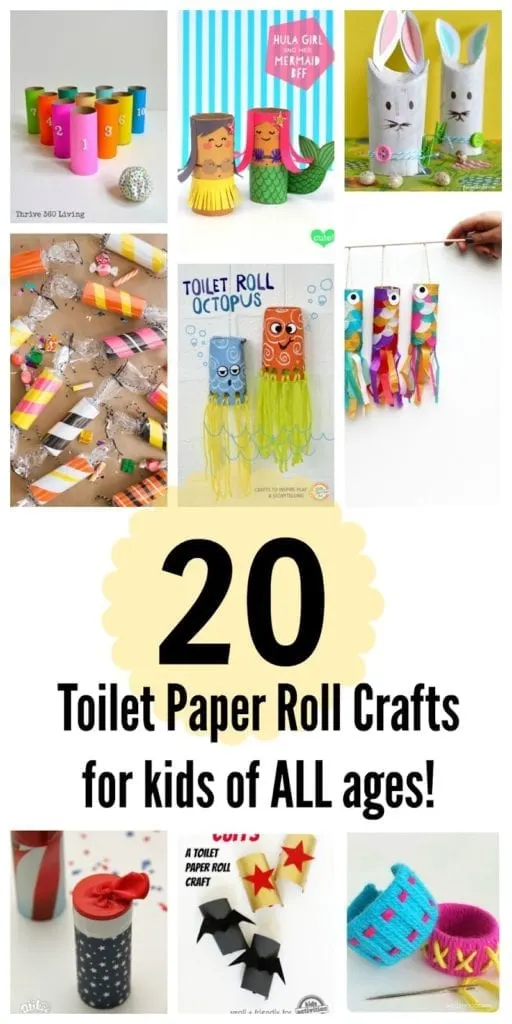 20 Toilet Paper Roll Crafts for Kids of All Ages!