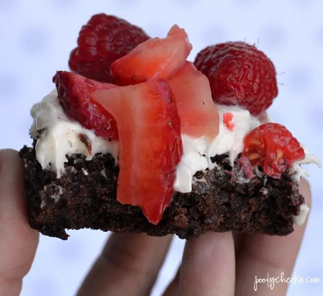 A quick and easy dessert our whole family loves! Fruit pizza using a boxed brownie mix.