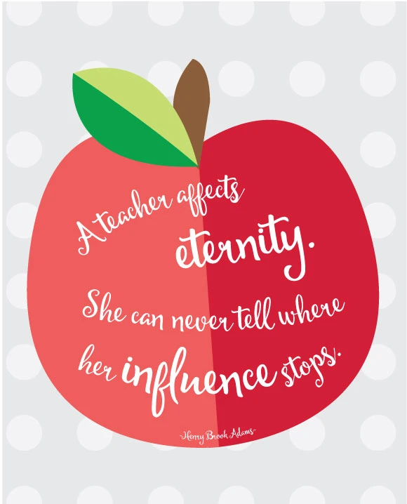 Teacher Quote Free Printable for Teacher Appreciation Week