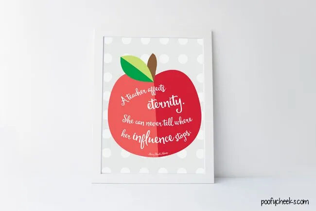 Teacher Quote Free Printable for Teacher Appreciation Week