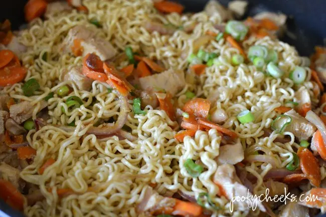The whole family loves this recipe! Chicken Ramen Stir Fry