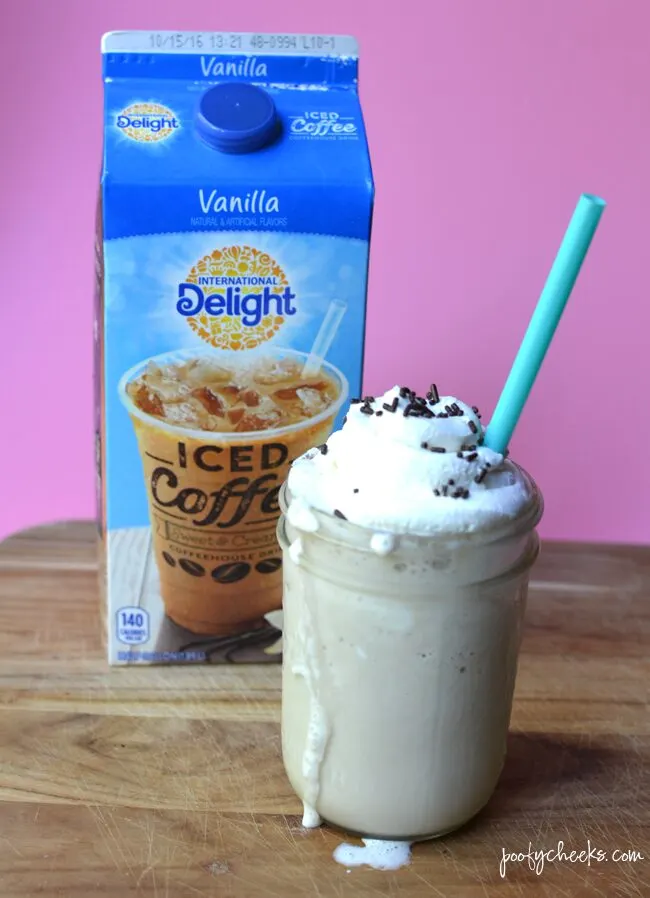 A refreshing summer coffee drink. Grab the recipe for a Vanilla Marshmallow Coffee Milkshake.