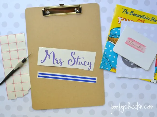 Teacher Appreciation {Washi Tape Clipboard} - Fabulessly Frugal