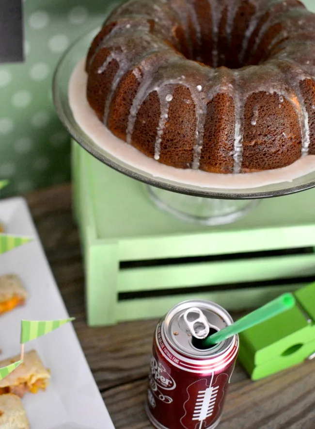 A family favorite cake! Dr Pepper Cake is moist and delicious with a Dr Pepper glaze.