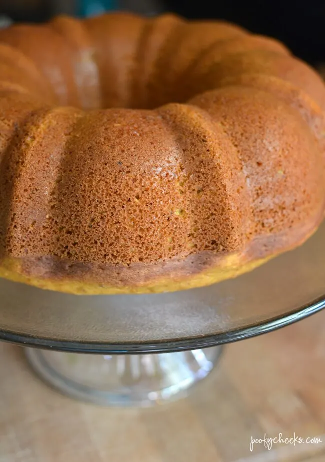 Our family LOVES this cake and we enjoy it every Fall! THE BEST pecan pumpkin bundt cake.