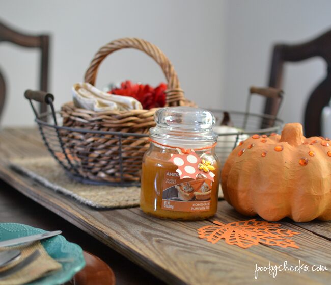 A Simple Fall Tablescape complete with Fall Fragrances