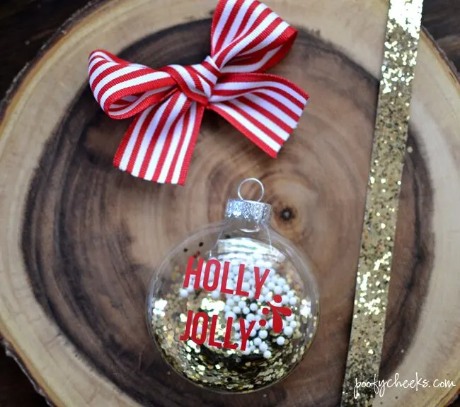 DIY Christmas Carol Ornaments with Silhouette