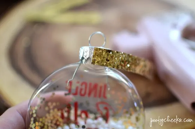 DIY Christmas Carol Ornaments with Silhouette