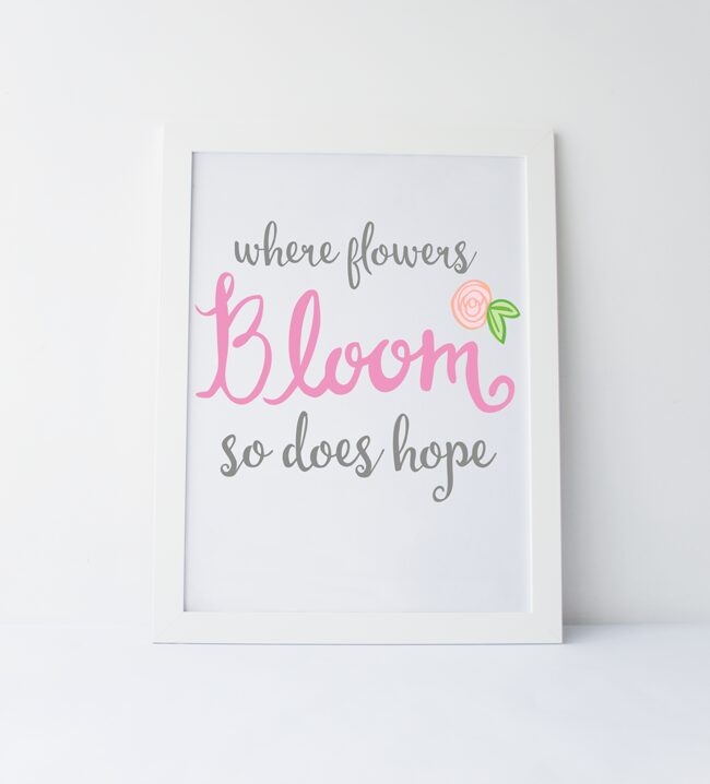 Flowers Bloom Sprint Printable