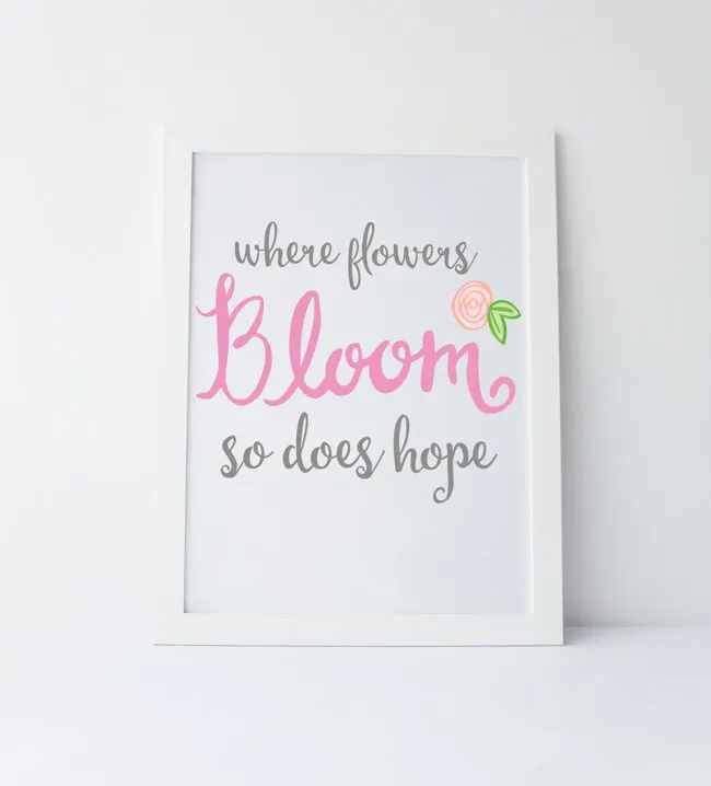 Flowers Bloom Sprint Printable