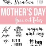 Mother's Day Free Cut Files
