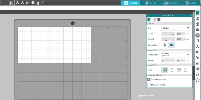 silhouette academy - adjusting mat and page size