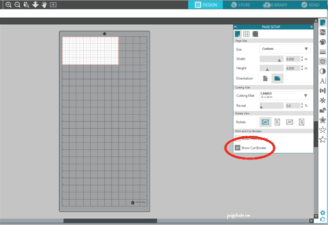 Adjusting Mat Size in Silhouette Studio