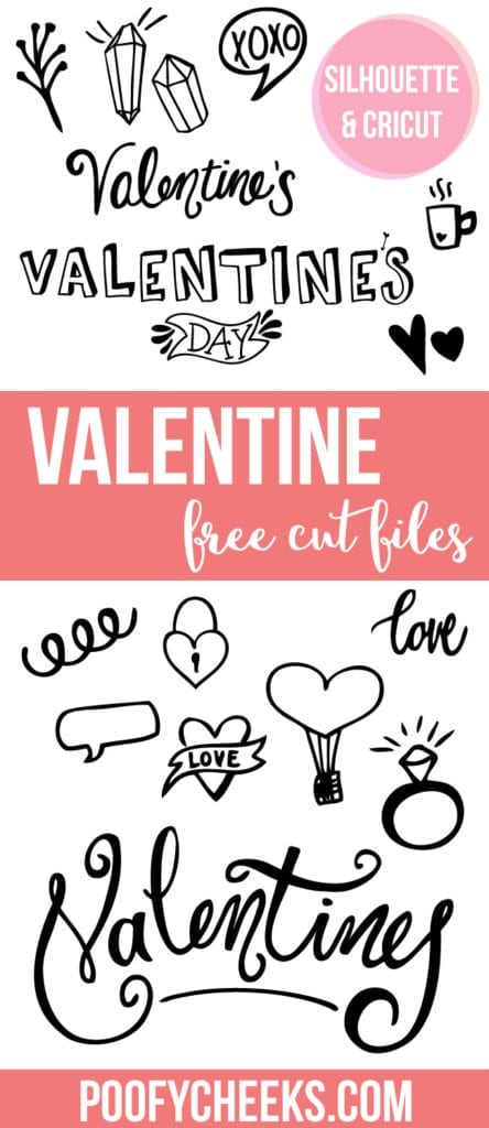 Valentine's Cut Files - Designs to use for Valentine's Day creations.