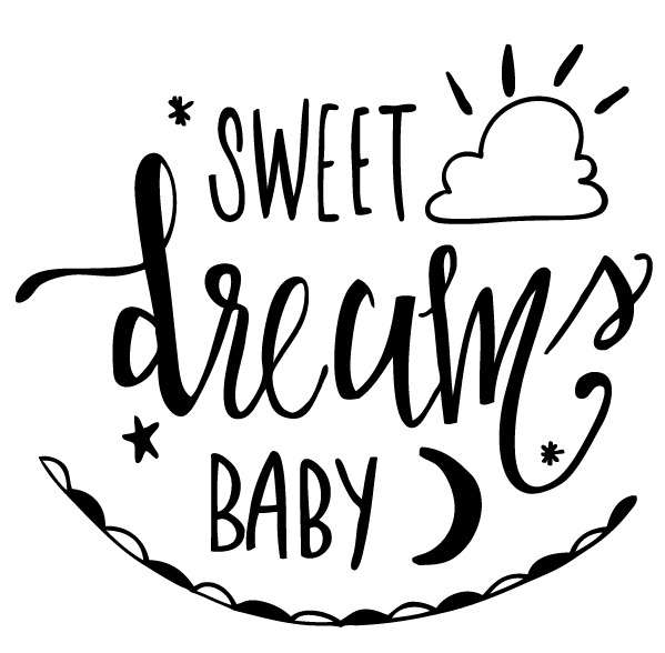 Sweet Dreams Cut File - DXF and SVG for Silhouette and Cricut