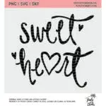 Sweet Heart Cut File