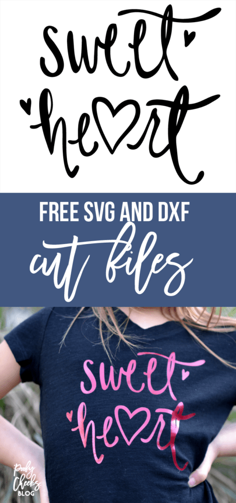 Valentine's Day Cut File - Sweet Heart Cut File for Silhouette and ...