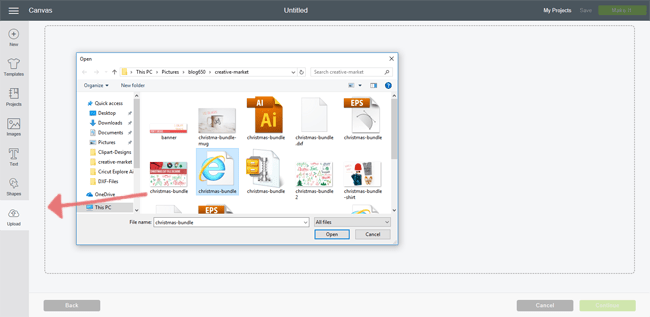 Uploading designs into Cricut Design Space. Using SVG and other files in design space. 