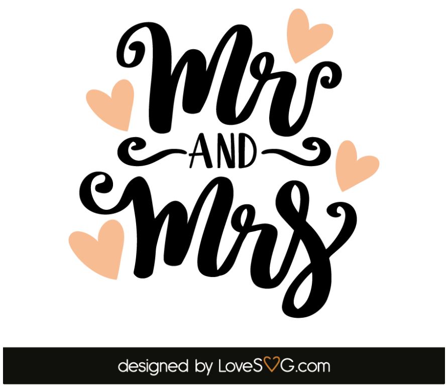 Mr. and Mrs. SVG Cut File