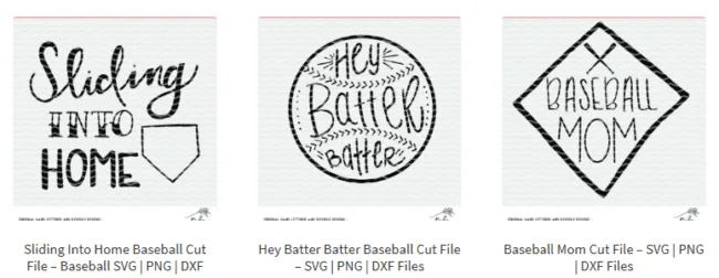 3 Up 3 Down SVG Files For Cricut And Silhouette. Baseball Cut Files.