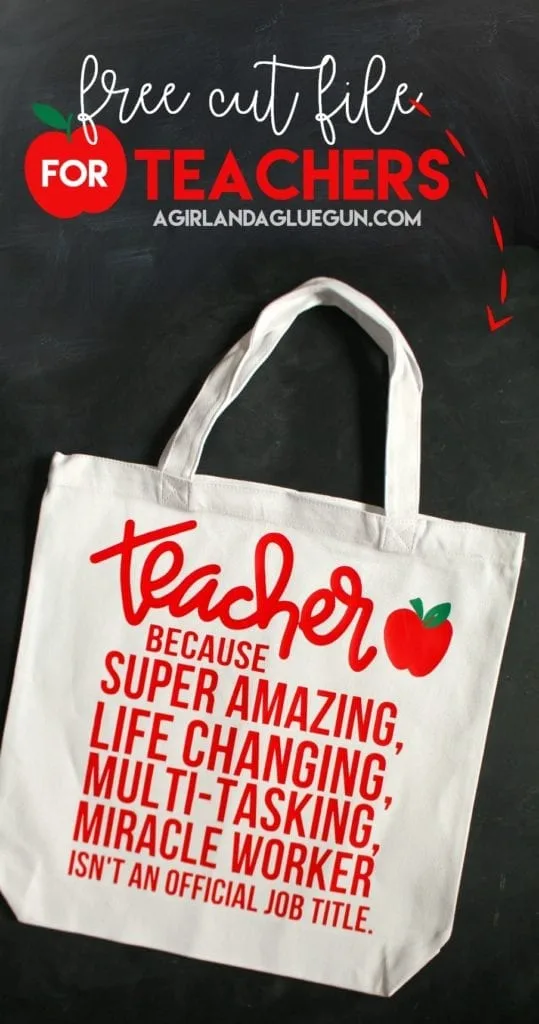 15 Inspiring Teacher Appreciation Cut Files for Silhouette and Cricut Machines from Poofycheeks.com