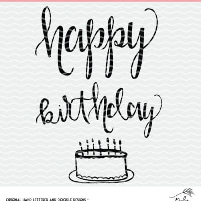 Download Happy Birthday Cut File Free Cut File For Silhouette And Cricut Svg Dxf Png